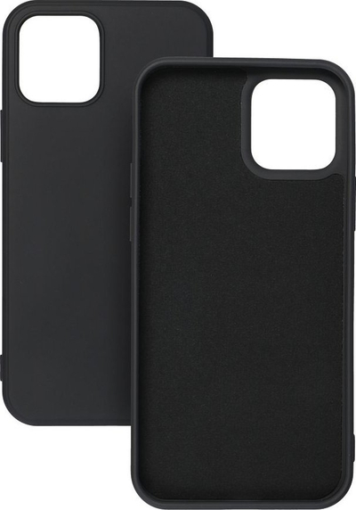 Futeri silikoni Futera për Apple iPhone 15 Plus, soft touch, e zezë