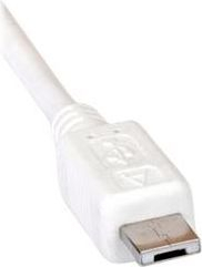 Kabllo USB VALUE 11.99.8753, USB 2.0 Micro A me Micro B, 1.8m, e bardhë