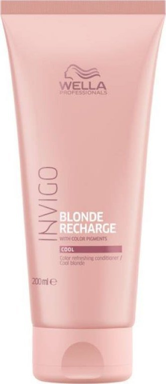 Балсам за коса Wella Professionals Invigo Blonde Recharge Cool, за руса коса, 200 ml