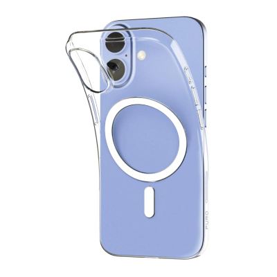 Kapak Puro MagSafe për iPhone 17, transparent, jeshil