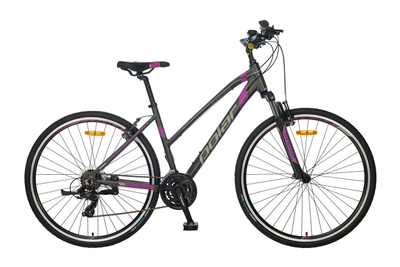 Biçikletë Polar Athena, 28", M, e zezë/ rozë