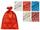 Qese dhurata BN Bag, 25x40cm, celofan me figura feste, e kuqe