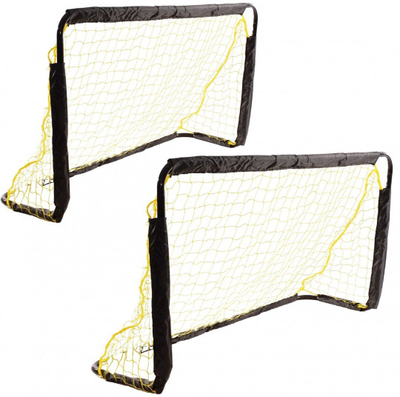 Set porta futbolli Enero, 2 copë, 120x70x40 cm, me rrjetë