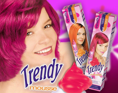 Shkumë ngjyruese për flokë Venita Trendy Color Mousse, gjysmë e përhershme, vjollcë Enchanting Purple Nr. 33, 75 ml