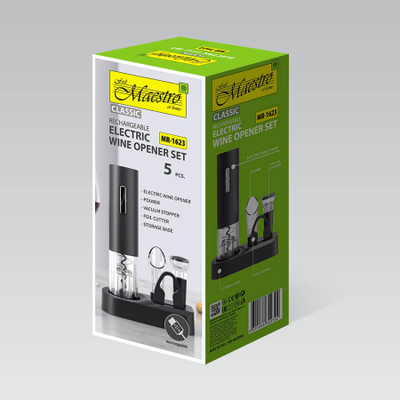 Hapëse elektrike për verë Maestro MR-1623, me USB, e zezë