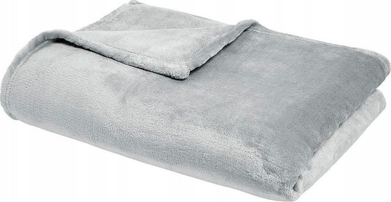Plaid Today Essential Acier XL, microplush polyester 150x200 cm, gri