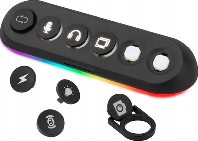 USB HUB Streamplify HUB DECK 5, 4x USB 3.0, RGB, i zi
