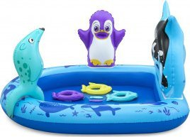 Pishinë loje fryrëse Bestway Polar Pals Water Play Center, për fëmijë, blu