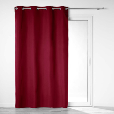 Perde blackout 1001kdo Obscure, 140x260cm, me unaza, bordeaux