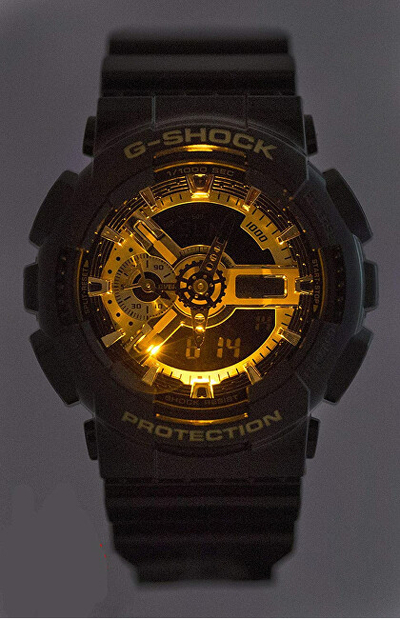 Orë për meshkuj Casio G-Shock GA-110GB-1AER (411), e zezë