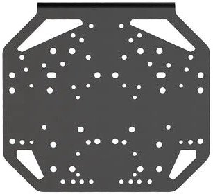 Универзална монтажна плочка MOZA Universal Mounting Plate, за менувач и рачна сопирачка, челик, црна