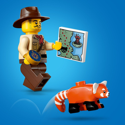 Set lodrash LEGO City Jungle Explorer ATV 60424, red panda, 6+