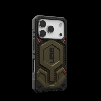 Mbrojtëse telefoni UAG Monarch Pro për iPhone 17 Pro, 6.3", MagSafe, jeshile e zezë