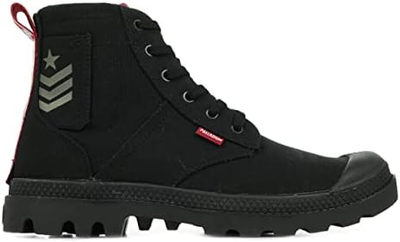 Çizme Palladium Pampa Hi Army 78583-008-M, tekstil, numër 36, të zeza