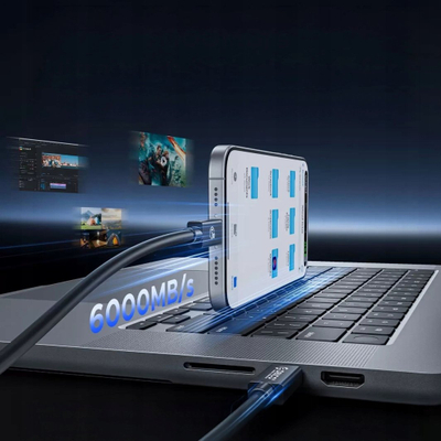 Kabllo Orico USB4 Thunderbolt 5, 80Gbps, 240W, 1.5m, e zezë