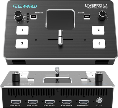 Mikser video Feelworld LIVEPRO L1, 4x HDMI, USB 3.0, i zi