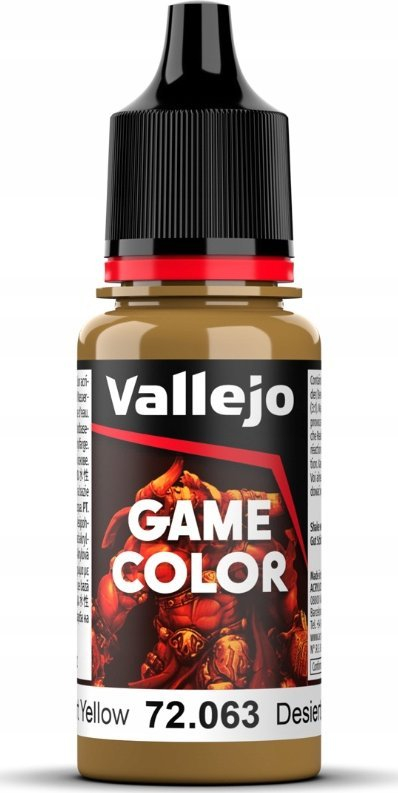 Акрилна боја Vallejo Game Color 72063 Desert Yellow, 17ml, жолта пустина