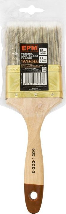 Brushë e sheshtë për bojë EPM English Wood, 76mm, dorezë druri