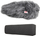 Aksesor për mikrofon Rycote 12cm SGM shkumë me windjammer 24/25, për mikrofon shotgun, i zi