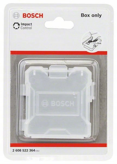 Kuti aksesorësh Bosch Pick and Clic Parts Container, 32mm, transparente