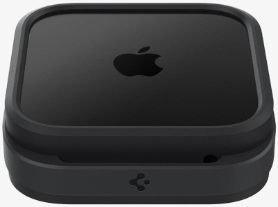 Mbajtëse silikoni Spigen Silicone Fit, për Apple TV 4K 3rd Gen 2022, e zezë