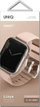 Rrip silikoni UNIQ Linus Airsoft për Apple Watch, 38 mm 40 mm 41 mm, rozë