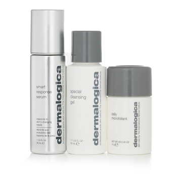 Set Dermalogica The Personalized Skin Care Xhel pastrues për fytyrë 50 ml + Serum 30 ml + Pudër 13 g