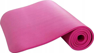 Фитнес подлога Spartan Exercise Mat, 180 x 60 x 0.8 cm, со ремен за носење, розова