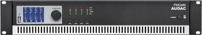 Засилувач Audac PMQ480 WaveDynamics, 4 канали, 480W, 100V, црн
