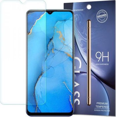 Streç mbrojtës ekrani për OPPO Reno3, xham i temperuar 9H, transparent