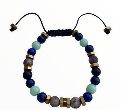 Byzylyk Dar Gold Platted Hematite, shumëngjyrësh