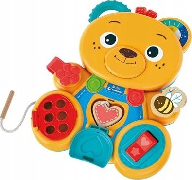 Lodër Montessori Clementoni Busy Baby Bear 17856, aktivitet shqisor, 12m+, e verdhë