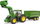 Traktor lodër BRUDER John Deere 7R 350, me karikus përpara, me rimorkio me 2 boshte