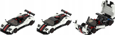 Maket makine Rastar Pagani Zonda Cinque, shkallë 1:16, me tulla ndërtimi, shumëngjyrësh