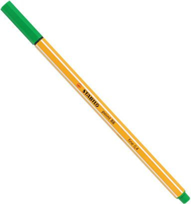 Пенкало Stabilo Fineliner Point 88 (54K002D), зелено