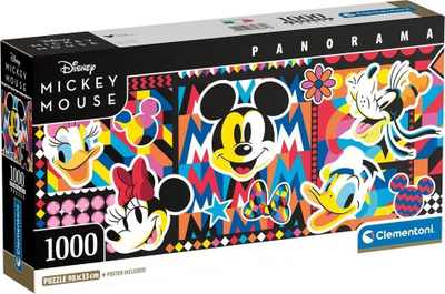 Puzzle Clementoni Panorama Compact Disney Classic, 1000 copa, shumëngjyrësh