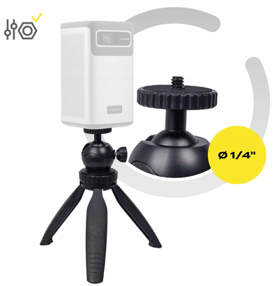 Tripod për projektor Overmax Tripod Stand Mini, lartësi 15 cm, kapacitet deri 2 kg, i zi