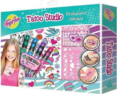 Set tatuazhesh për fëmijë Stnux Tattoo STN5324, shabllone, glitter, shumëngjyrësh