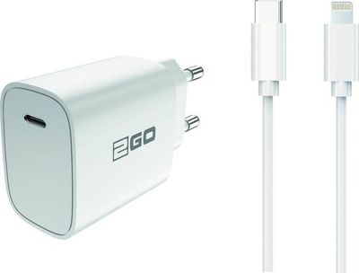 Karikues muri 2GO 797277, USB Type C, 12V, i bardhë