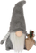 Dekor ndriçues xhuxh Gnome W Bag, pelush, 38 cm, gri
