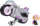 Lodër Paw Patrol Moto Pups Skye Deluxe Vehicle, motor me figurinë, gri rozë