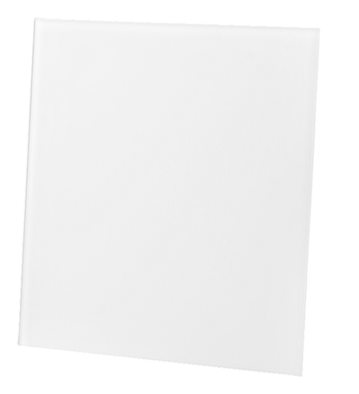 Вентилаторска решетка dRim White Gloss, стаклен панел 180x180 mm, бела со сјај