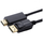 Kabllo adapter Microconnect MC-DP-HDMI-100, DisplayPort në HDMI, 1m, i zi