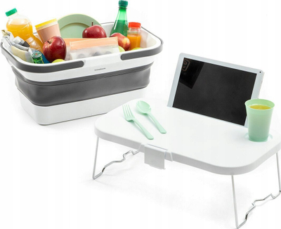 Shportë pikniku e palosshme InnovaGoods Pickning, 16L, me kapak-tavolinë