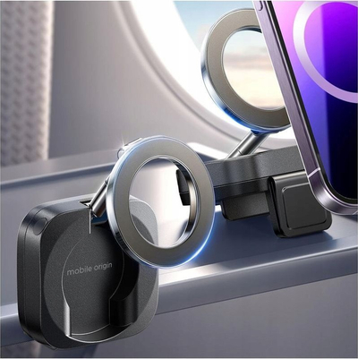 Mbajtës universal udhëtimi Mobile Origin, magnetik, rrotullim 360°, i zi