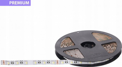 Shirit LED RGB White, 5m, SMD 5050, i bardhë