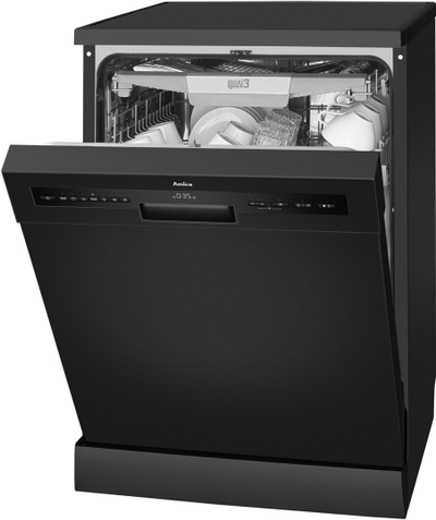 Makine larëse enësh Amica MV 637 DCB, 14 sete, lirim qëndrueshëm, e zezë