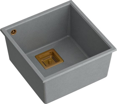 Lavaman kuzhine Quadron DAVID 40 GraniteQ, undermount, silver stone me elemente bakri