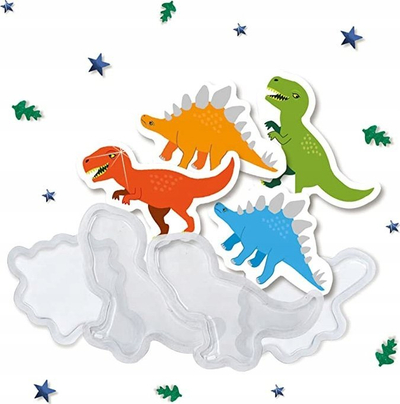 Set kreativ SES Creative Sticker Maker Dinosaurs, set ngjitësesh 3D, për kalamaj