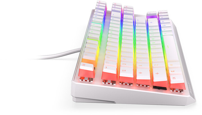 Tastierë Endorfy Thock TKL Pudding Onyx White Red, Kailh Red, US, e bardhë